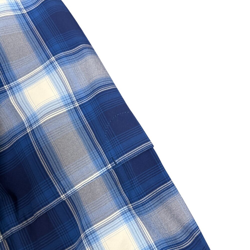 EUC Women's DULUTH TRADING CO. Sidewinder Plaid Gardening Shirt Blue | Size XL - Picture 5 of 10